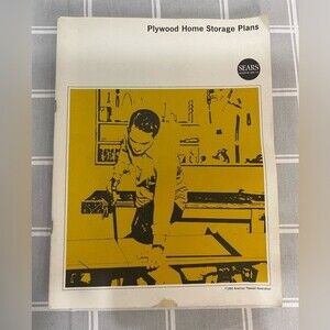 Vintage Sears Plywood Home Storage Plans Book 1964 American Plywood Association
